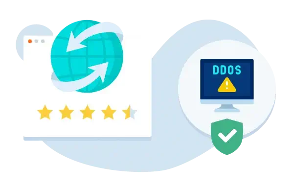 Stable Network: Multiple ISPs, DDoS Protection Included