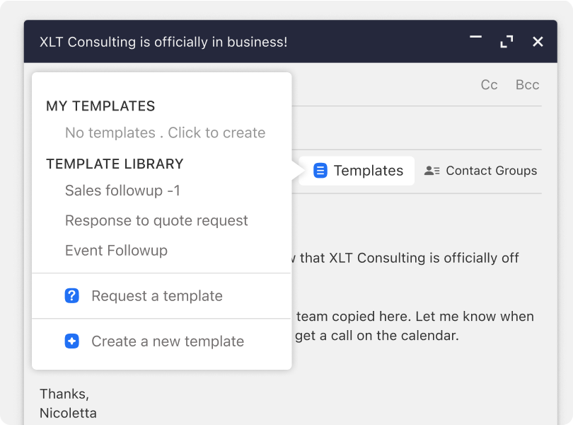 Business Email Hosting - Templates