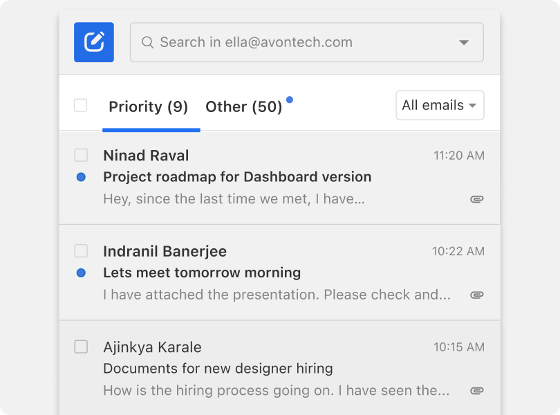 Business Email Hosting - Priority Inbox